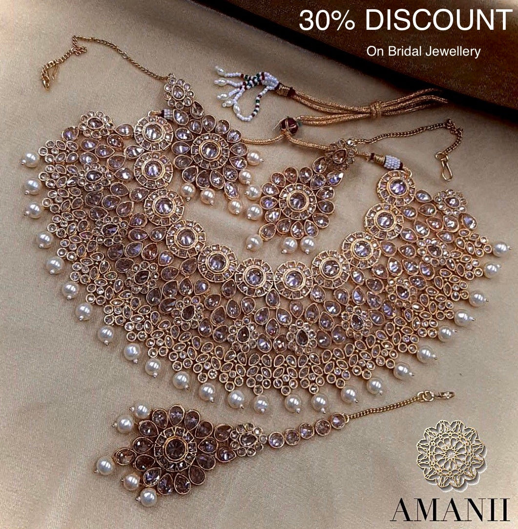 Amaira Kundan Bridal Set, Bridal Jewellery
