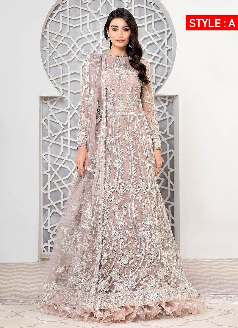 Rose gold 2024 pakistani dress