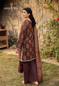 Asim Jofa Printed Lawn '25 | AJUUB-23