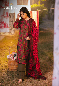 Asim Jofa Printed Lawn '25 | AJUUB-19