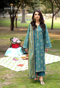 Asim Jofa Printed Lawn '25 | AJUUB-16