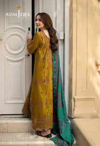 Asim Jofa | Pashmina | Embroidered Twill |AJKI-04