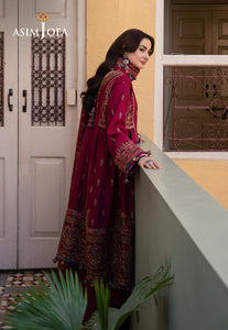 Asim Jofa | Pashmina | Embroidered Twill |AJKI-10