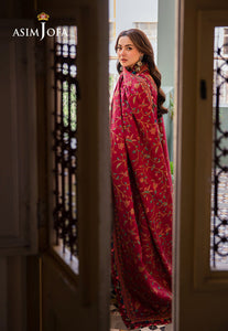 Asim Jofa | Pashmina | Embroidered Twill |AJKI-10