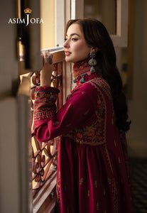 Asim Jofa | Pashmina | Embroidered Twill |AJKI-10