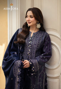 Asim Jofa | Pashmina | Embroidered Twill |AJKI-05