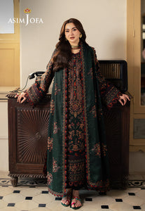 Asim Jofa | Pashmina | Embroidered Twill |AJKI-01