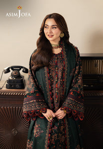 Asim Jofa | Pashmina | Embroidered Twill |AJKI-01