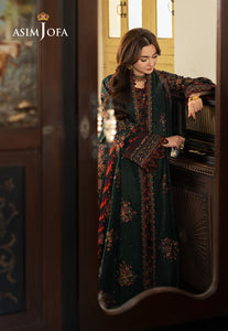 Asim Jofa | Pashmina | Embroidered Twill |AJKI-01