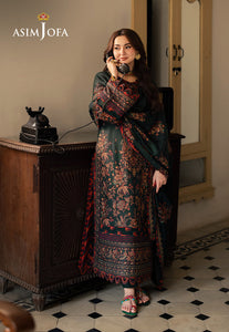 Asim Jofa | Pashmina | Embroidered Twill |AJKI-01