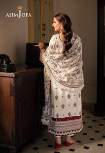 Asim Jofa | Pashmina | Embroidered Twill | AJKI-08