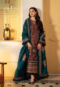 Asim Jofa | Pashmina | Embroidered Twill | AJKI-06