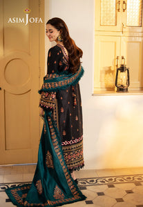 Asim Jofa | Pashmina | Embroidered Twill | AJKI-06