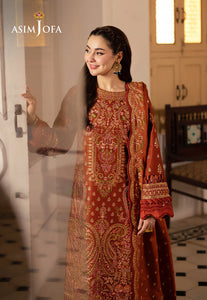 Asim Jofa | Pashmina | Embroidered Twill |AJKI-07