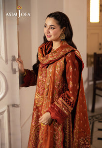 Asim Jofa | Pashmina | Embroidered Twill |AJKI-07