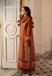 Asim Jofa | Pashmina | Embroidered Twill |AJKI-07