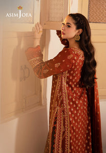 Asim Jofa | Pashmina | Embroidered Twill |AJKI-07