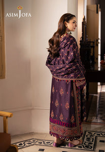 Asim Jofa | Pashmina | Embroidered Twill |AJKI-02