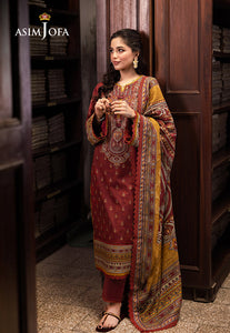 Asim Jofa Printed Lawn '25 | AJUUB-42