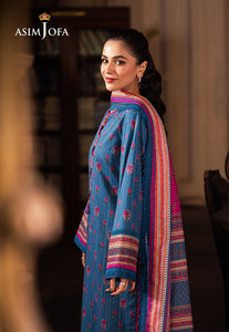 Asim Jofa Printed Lawn '25 | AJUUB-40