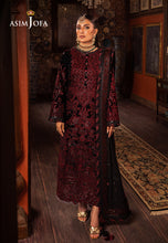 Load image into Gallery viewer, Buy ASIM JOFA | MAKHMAL - WEDDING VELVET Collection this New collection of ASIM JOFA WINTER LAWN COLLECTION 2023 from our website. We have various PAKISTANI DRESSES ONLINE IN UK, ASIM JOFA CHIFFON COLLECTION. Get your unstitched or customized PAKISATNI BOUTIQUE IN UK, USA, UAE, FRACE , QATAR, DUBAI from Lebaasonline 