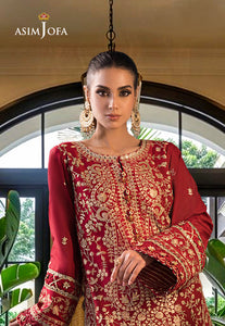 Asim Jofa | Luxury CAMBRIC 3 PCS '24 | AJFILE-10