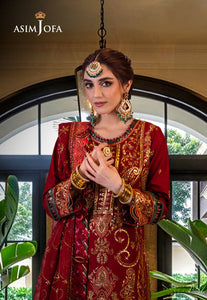 Asim Jofa | Luxury CAMBRIC 3 PCS '24 | AJFILE-21