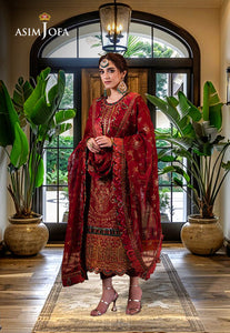 Asim Jofa | Luxury CAMBRIC 3 PCS '24 | AJFILE-21