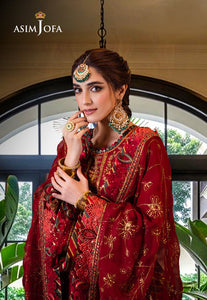 Asim Jofa | Luxury CAMBRIC 3 PCS '24 | AJFILE-21