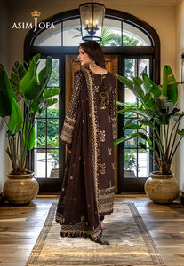 Asim Jofa | Luxury CAMBRIC 3 PCS '24 | AJFILE-04