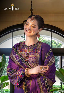 Asim Jofa | Luxury CAMBRIC 3 PCS '24 | AJFILE-16