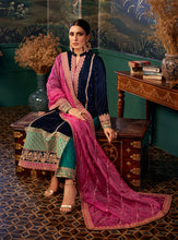 Load image into Gallery viewer, ZAINAB CHOTTANI VELVET COLLECTION &#39;23 Velvet salwar kameez UK, Embroidered Collection at our Pakistani Designer Dresses Online Boutique. Pakistani Clothes Online UK- SALE, Zainab Chottani Wedding Suits, Luxury Lawn &amp; Bridal Wear &amp; Ready Made Suits for Pakistani Party Wear UK on Discount Price