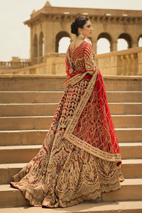 Buy Erum Khan | JAHAN VOL II LUXURY EMBROIDERED  WEDDING COLLECTION 2023 from our website. We have various PAKISTANI DRESSES ONLINE IN UK. Get your unstitched or customized PAKISATNI BOUTIQUE IN UK, USA, FRACE , QATAR, DUBAI from Lebaasonline @ SALE