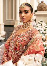 Load image into Gallery viewer, GULAAL | Embroidered Chiffon Pakistani designer dress is available @lebaasonline. The Pakistani Wedding dresses of Maria B, Gulaal can be customized for Bridal/party wear. Get express shipping in UK, USA, France, Germany for Asian Outfits USA. Maria B Sale online can be availed here!!