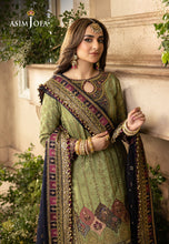 Load image into Gallery viewer, Buy ASIM JOFA | KHWAB-E-NAUBAHAR Collection this New collection of ASIM JOFA WINTER LAWN COLLECTION 2023 from our website. We have various PAKISTANI DRESSES ONLINE IN UK, ASIM JOFA CHIFFON COLLECTION. Get your unstitched or customized PAKISATNI BOUTIQUE IN UK, USA, UAE, FRACE , QATAR, DUBAI from Lebaasonline @ sale