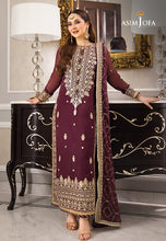 Load image into Gallery viewer, Buy ASIM JOFA | ZARI SITARA &#39;23 Collection New collection of ASIM JOFA WEDDING LAWN COLLECTION 2023 from our website. We have various PAKISTANI DRESSES ONLINE IN UK, ASIM JOFA CHIFFON COLLECTION. Get your unstitched or customized PAKISATNI BOUTIQUE IN UK, USA, UAE, FRACE , QATAR, DUBAI from Lebaasonline @ Sale price.