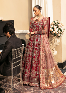 GULAAL | Embroidered Chiffon Pakistani designer dress is available @lebaasonline. The Pakistani Wedding dresses of Maria B, Gulaal can be customized for Bridal/party wear. Get express shipping in UK, USA, France, Germany for Asian Outfits USA. Maria B Sale online can be availed here!!