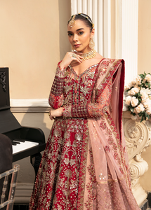 GULAAL | Embroidered Chiffon Pakistani designer dress is available @lebaasonline. The Pakistani Wedding dresses of Maria B, Gulaal can be customized for Bridal/party wear. Get express shipping in UK, USA, France, Germany for Asian Outfits USA. Maria B Sale online can be availed here!!