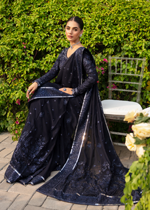 GULAAL | Embroidered Chiffon Pakistani designer dress is available @lebaasonline. The Pakistani Wedding dresses of Maria B, Gulaal can be customized for Bridal/party wear. Get express shipping in UK, USA, France, Germany for Asian Outfits USA. Maria B Sale online can be availed here!!