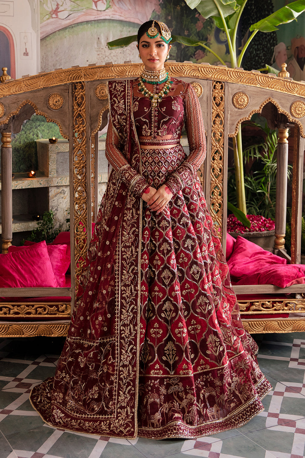 AFROZEH | Shehnai Wedding Formals'23. This Pakistani Bridal dresses online in USA of Afrozeh La Fuchsia Collection is available our official website. We, the largest stockists of Afrozeh La Fuchsia Maria B Wedding dresses USA Get Wedding dress in USA UK, France from Lebaasonline.