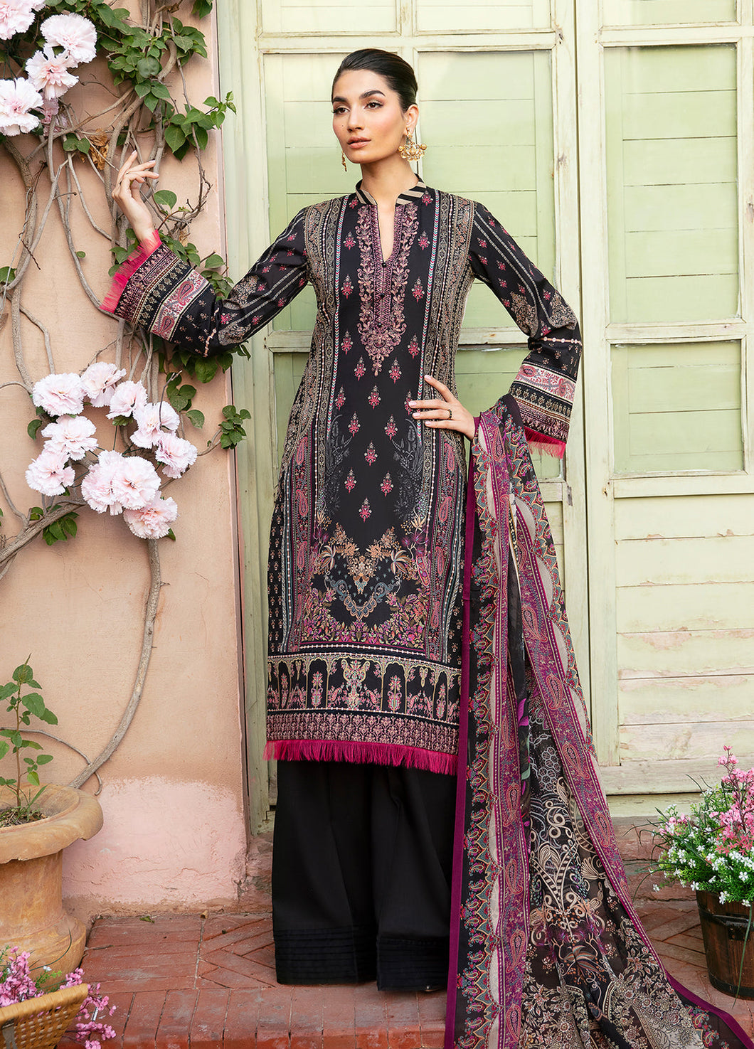 GULAAL | SUMMER GLOW '24 Pakistani designer dress is available @lebaasonline. The Pakistani Wedding dresses of Maria B, Gulaal can be customized for Bridal/party wear. Get express shipping in UK, USA, France, Germany for Asian Outfits USA. Maria B Sale online can be availed here!!