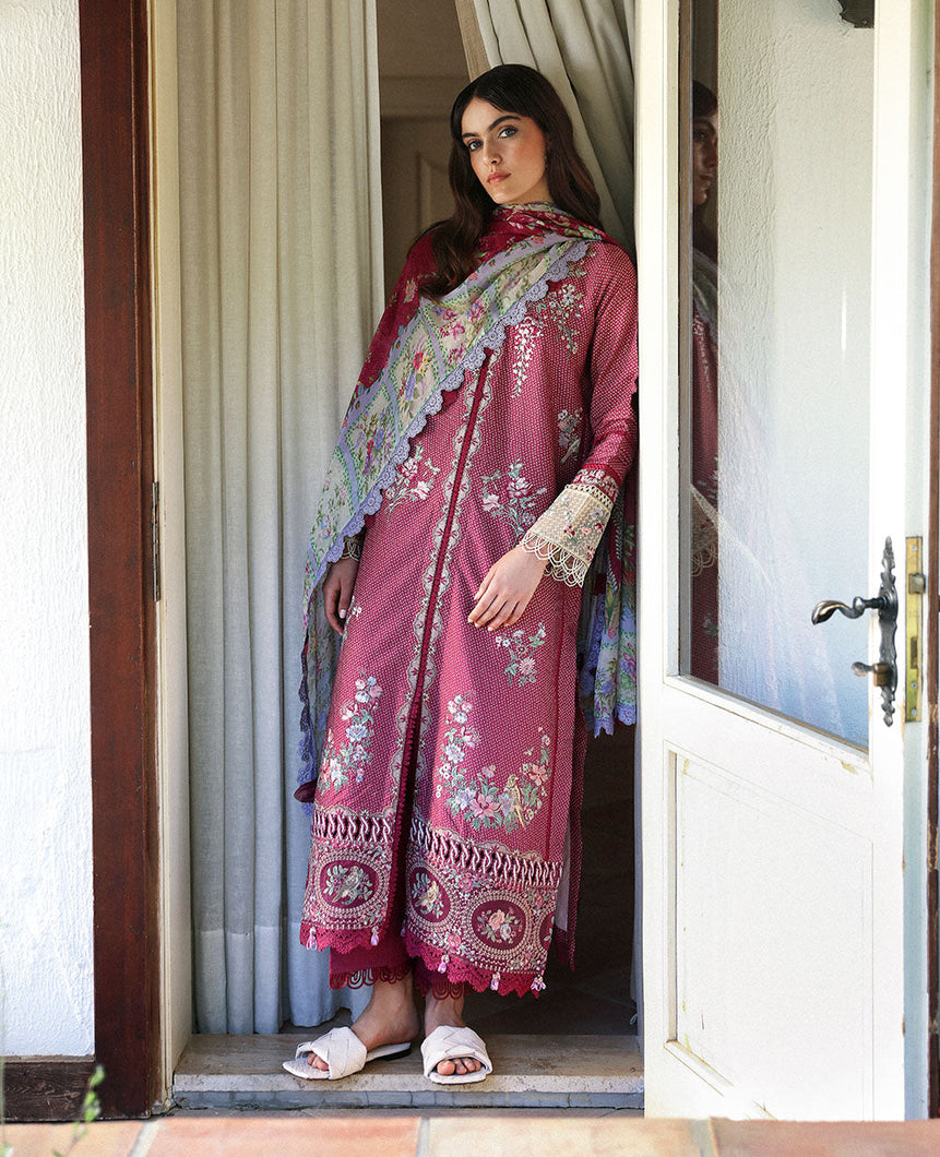 Buy Republic Womenswear | IYLIN Summer Lawn '24 | Fleur (D2-A) wear for the Pakistani look. The heavy embroidery salwar kameez, Designer designs of Republic women's wear, Maria B, Asim Jofa, Crimson are available in our Pakistani designer boutique. Get Velvet suits in UK USA, UAE, France from Lebaasonline @ Sale Prize.