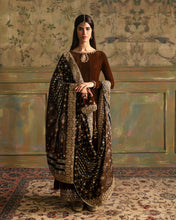 Load image into Gallery viewer, Faiza Saqlain | Manaar - Velvet Collection &#39;23 available at Lebaasonline. The largest stockiest of Dresses in the UK. Shop Maria B Clothes Pakistani wedding. Afrozeh wedding, Faiza Saqlain, Qalamkar Embroidered on discounted price in UK USA Manchester London Australia Belgium UAE France Germany Birmingham on Sale.