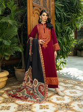 Load image into Gallery viewer, Zainab Chottani Winter Shawl &#39;24 Velvet salwar kameez UK, Embroidered Collection at our Pakistani Designer Dresses Online Boutique. Pakistani Clothes Online UK- SALE, Zainab Chottani Wedding Suits, Luxury Lawn &amp; Bridal Wear &amp; Ready Made Suits for Pakistani Party Wear UK on Discount Price