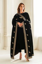 Load image into Gallery viewer, Buy Baroque Pakistani Designer Embroidered Velvet Shawl with discount code and sale price. Shop Pakistani Clothes Online UK- BAROQUE Chiffon for Wedding, Luxury Lawn 2024 Embroidered Chiffon, Velvet Suits, Winter dresses &amp; Bridal Wear &amp; Ready Made Suits for Pakistani Party Wear UK and USA at LebaasOnline.