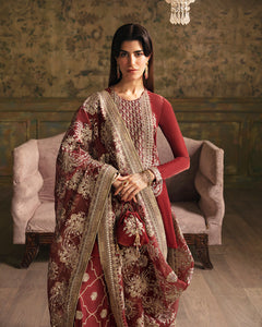 Faiza Saqlain | Manaar - Velvet Collection '23 available at Lebaasonline. The largest stockiest of Dresses in the UK. Shop Maria B Clothes Pakistani wedding. Afrozeh wedding, Faiza Saqlain, Qalamkar Embroidered on discounted price in UK USA Manchester London Australia Belgium UAE France Germany Birmingham on Sale.