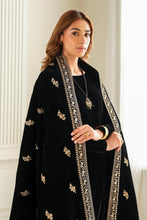 Load image into Gallery viewer, Buy Baroque Pakistani Designer Embroidered Velvet Shawl with discount code and sale price. Shop Pakistani Clothes Online UK- BAROQUE Chiffon for Wedding, Luxury Lawn 2024 Embroidered Chiffon, Velvet Suits, Winter dresses &amp; Bridal Wear &amp; Ready Made Suits for Pakistani Party Wear UK and USA at LebaasOnline.