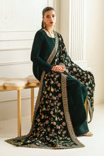 Load image into Gallery viewer, Buy Baroque Pakistani Designer Embroidered Velvet Shawl with discount code and sale price. Shop Pakistani Clothes Online UK- BAROQUE Chiffon for Wedding, Luxury Lawn 2024 Embroidered Chiffon, Velvet Suits, Winter dresses &amp; Bridal Wear &amp; Ready Made Suits for Pakistani Party Wear UK and USA at LebaasOnline.