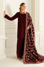 Load image into Gallery viewer, Buy Baroque Pakistani Designer Embroidered Velvet Shawl with discount code and sale price. Shop Pakistani Clothes Online UK- BAROQUE Chiffon for Wedding, Luxury Lawn 2024 Embroidered Chiffon, Velvet Suits, Winter dresses &amp; Bridal Wear &amp; Ready Made Suits for Pakistani Party Wear UK and USA at LebaasOnline.