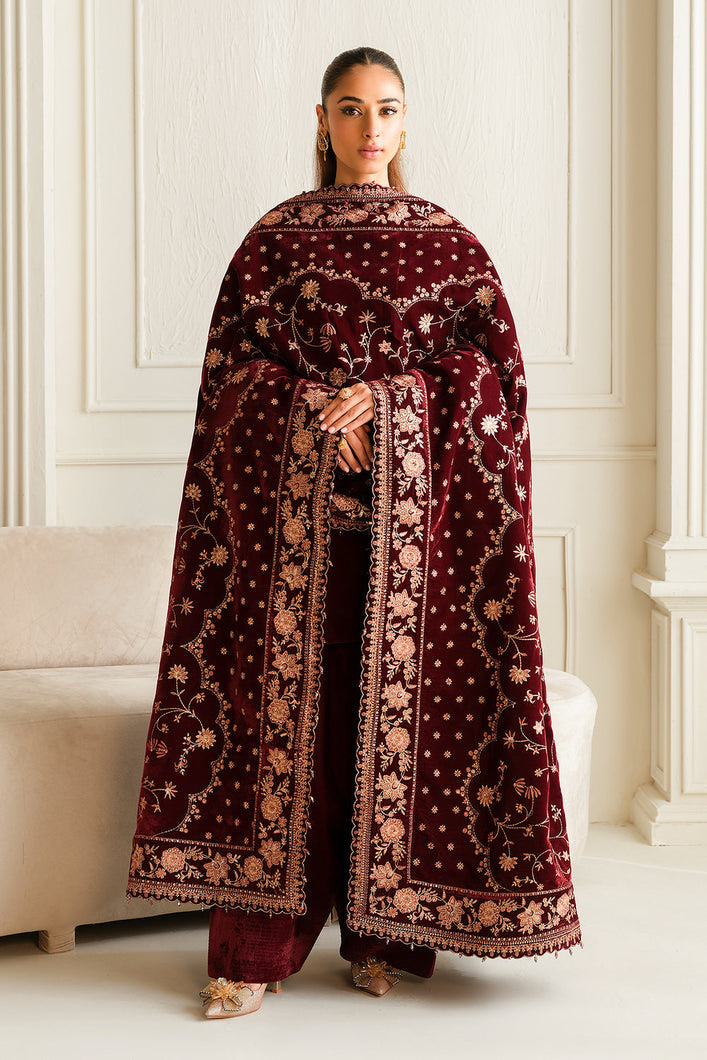 Buy Baroque Pakistani Designer Embroidered Velvet Shawl with discount code and sale price. Shop Pakistani Clothes Online UK- BAROQUE Chiffon for Wedding, Luxury Lawn 2024 Embroidered Chiffon, Velvet Suits, Winter dresses & Bridal Wear & Ready Made Suits for Pakistani Party Wear UK and USA at LebaasOnline.